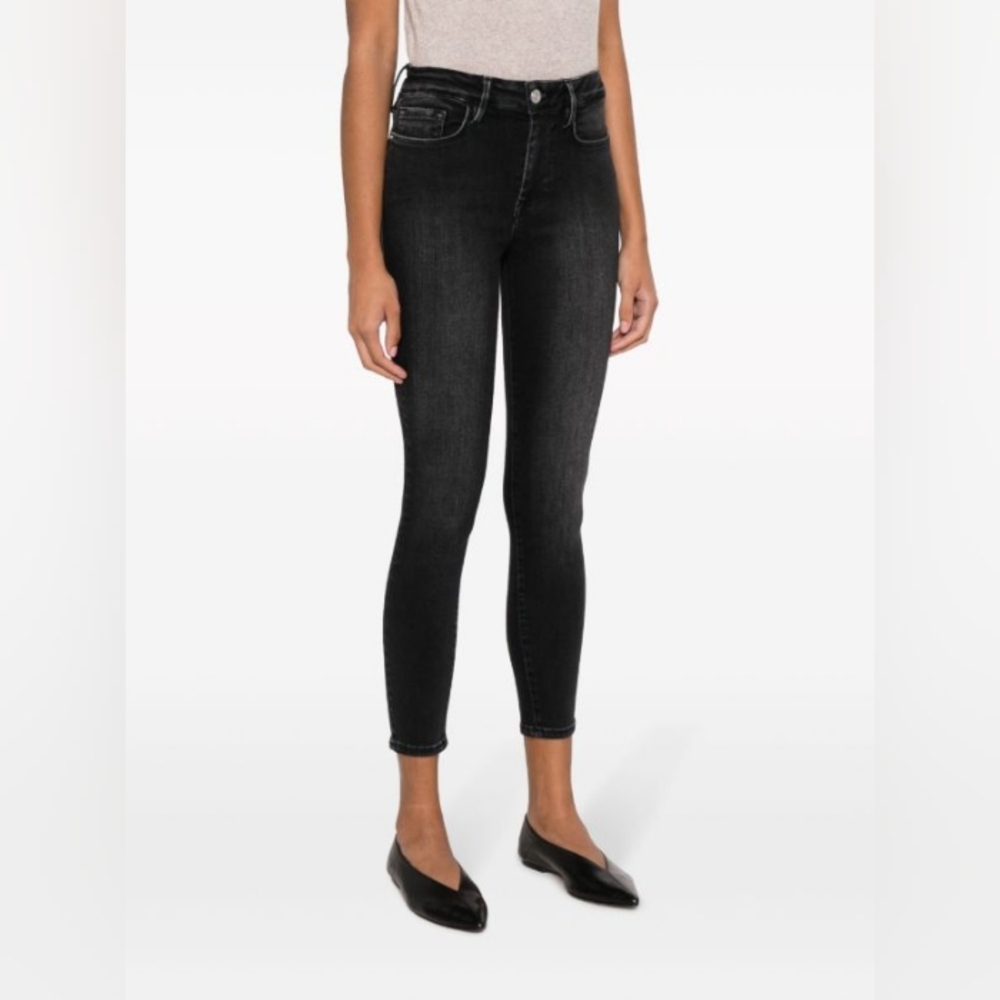 Frame Le Skinny De Jeanne Crop Denim  Blue Jean Women's Size 26 Casual Beach
